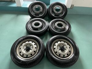 165R14 6P.R LT　145R12 6P.R.LT　スチールセット　六本 ボンゴ　バネット　純正　夏タイヤ