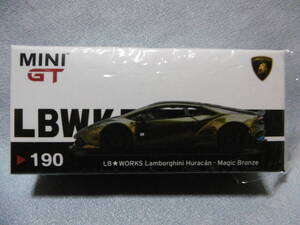 開封未使用品 MINI GT 190 LB WORKS Lamborghini Huracan - Magic Bronze 左ハンドル