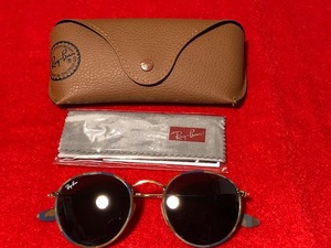 未使用品　Ray-Ban RB3447 サングラス ROUND METAL 170/R5　50口21 3N ミリタリー カモフラージュ　