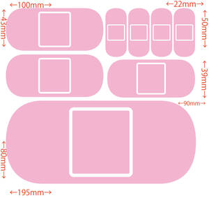  絆創膏 バンドエイド・4 カッティングステッカー 耐水・耐候 車やバイクのワンポイントやキズ隠しに