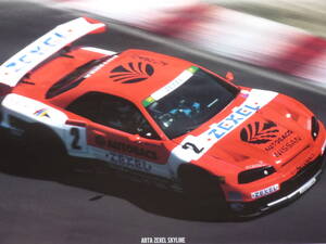 珍品 日産最後のARTA ニスモポスター 1999年JGTC ＃2 日産 R34 ARTAゼクセルスカイライン GT-R　鈴木亜久里/ミハイル・クルム 未使用