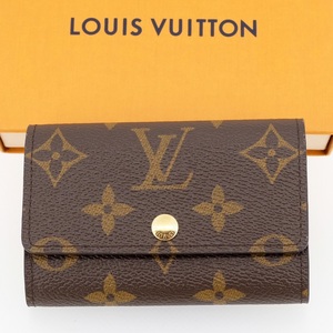 【新品同様】LOUIS VUITTON ルイヴィトン ミュルティクレ6 キーケース6本 モノグラム M62630 CT3189 ※イニシャル入り「K.H.J」