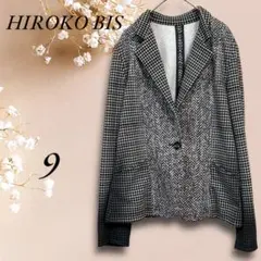 ST3702【HIROKO BIS】 テーラードジャケット ギンガムチェック M