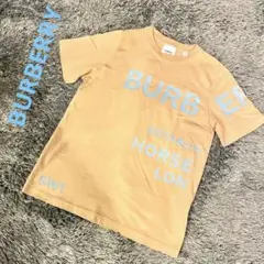 【美品】BURBERRY Tシャツ ホースフェリー プリント 半袖 ベージュ