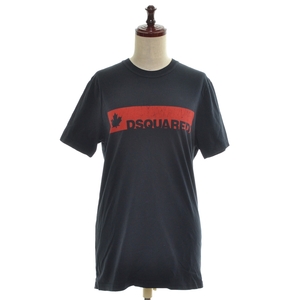 □444732 DSQUARED2 ディースクエアード ◯プリントTシャツ キッズ サイズ16Y 2018 レディース ネイビー ブルー