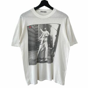 ■激レア■90s EMPORIO ARMANI PHOTO by ALDO FALLAI Tシャツ L エンポリオアルマーニ フォト アルドファライ ビンテージ