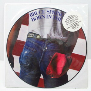 BRUCE SPRINGSTEEN-Born In The U.S.A. (UK Picture LP+Stickere