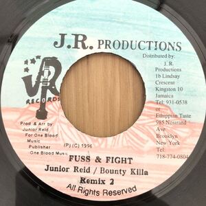 送料無料★レア 大人気コンビネーション!! FUSS & FIGHT Remix2 / Junior Reid & Bounty Killa★