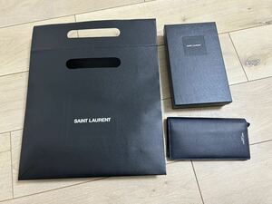 SAINT LAURENT サンローラン コンチネンタルウォレット 長財布　wallet レザー navy ネイビー