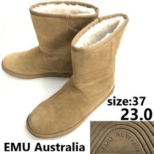 エミューオーストラリア/EMU Australia★暖かメリノウール/本革/スエード/ムートンブーツ【23.0/茶/brown】leather/Boots/Shoes◆sWB74-34