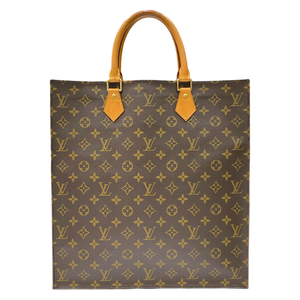 ルイ・ヴィトン LOUIS VUITTON サック・プラ M51140 ブラウン モノグラム・キャンバス/レザー ハンドバッグ ユニセックス 中古