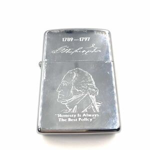 ZIPPO ジッポー　オイルライター　大統領　ジョージ・ワシントン　シルバー金具　USA製