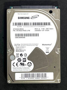 ★ 2TB ★ SEAGATE　/　ST2000LM003 ★　良品　★ SAMSUNG / HN-M201RAD ★ 2.5インチ内蔵HDD/9.5mm/SATA [管理■5108]