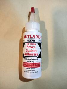 RUTLAND ルトランド社製 ガスケットボンド　HI-TEMP STOVE GASKET ADHESIVE 75s（耐火セメントの代わりに）