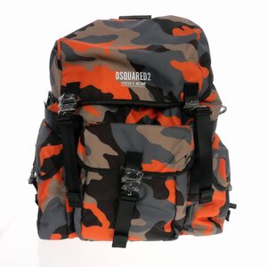 未使用品 ディースクエアード DSQUARED2 22AW CERESIO 9 CAMO BACKPACK カモフラ ナイロン バックパック