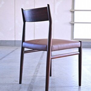 希少 SIBAST FURNITURE「MODEL418」ダイニングチェアa ロースウッド材 レザー ビンテージ シバスト アルネ ヴォッダー 椅子 Arne Vodder