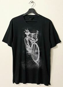 MARC BY MARC JACOBS / BICYCLE TEE / SIZE:S / BLACK / マークバイマークジェイコブス / ロング丈 プリント半袖Tシャツ / UNISEX