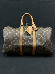 0016-0533 1円出品 Louis Vuitton ルイヴィトン LV バッグ ボストン ハンド キーポル 45 M41428/VI8912 カデナなし