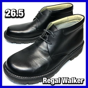 Regal Walker 26.5cm メンズ 黒 ブラック チャッカブーツ 328W リーガルウォーカー 本革 革靴 ビジネス レザーシューズ 中古*管理BG06W8123