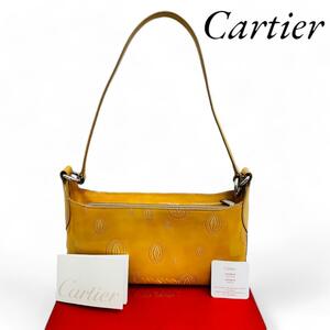 Cartier ハッピーバースデー ハンドバッグ ベージュ系
