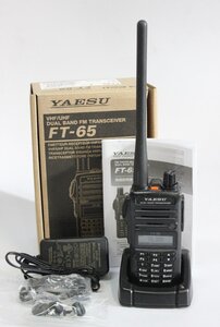 【ト足】 YAESU ヤエス VHF/UHF DUAL BAND FM TRANSCEIVER FT-65 無線機 トランシーバー CBZ01CBB1I