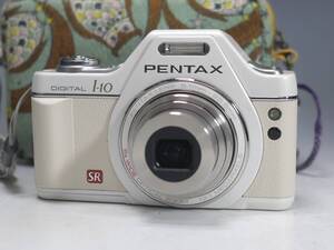 ◆PENTAX Optio【l-10】約1210万画素・光学5倍 コンパクトデジカメ パールホワイト USED品 ペンタックス