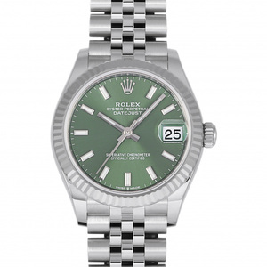 ロレックス ROLEX デイトジャスト 31 278274 ミントグリーン/バー文字盤 新品 腕時計 レディース