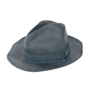 ◆Borsalino ボルサリーノ ハット ◆ ネイビー パナマハット レディース 帽子 ハット hat 服飾小物