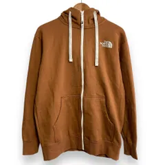 美品 THE NORTH FACE ノースフェイス REARVIEW FULL ZIP HOODIE リアビューフルジップフーディ スウェット パーカー NT62130 L ブラウン メンズ 古着 中古 USED