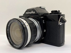 ★良品★ ミノルタ MINOLTA X-7 ボディ ブラック/SANKYO KOHKI W-KOMURA 28mm F3.5 M４2　★シャッター全速、露出計OK★ 0312-1