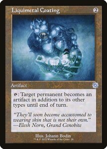 MTG ■無/英語版■ 《液鋼の塗膜/Liquimetal Coating》▲旧枠▲ 兄弟戦争 BRO