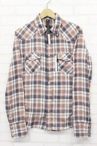 1T6840■未使用品 wjk zip-pk western check sh チェックウエスタンシャツ