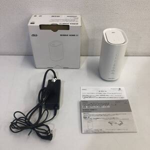 【通電確認済】家電 au WiMAX HOME 01 NEC NAS31SWA ホワイト ワイマックス ホーム ゼロイチ ホームルーター H241125-55