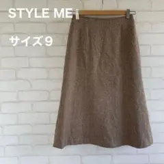 【STYLE ME】スタイルミー スカート 膝丈スカート サイズ9 ベージュ