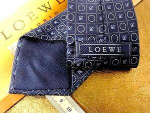 ●bv1439●良品●【ＬＯＥＷＥ】ロエベ【ロゴ柄】ネクタイ