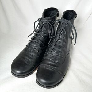 00s DIESEL レザー ブーツ US9.5D 27.5cm ブラック 黒 CLEM 編み上げ ディーゼル 90s オールド ビンテージ