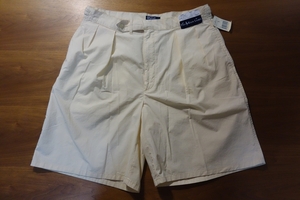 ヴィンテージ デッドストック Ralph Lauren ショートパンツ LINDEN 90s Made In USA コットンブロード SIZE35 アメリカ製 ラルフローレン