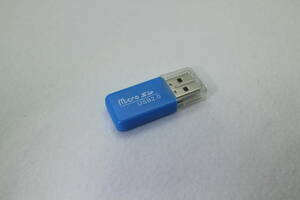 micro SD USB カードリーダー USB2.0 ブルー ② 送料84円～ 