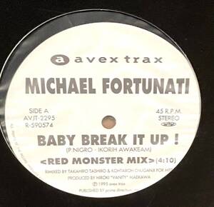 【ユーロビート　試聴】 MICHAEL FORTUNATI - BABY BREAK IT UP (RED MONSTER MIX) avex white label シュリンクカバー