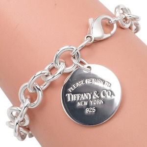 ティファニー TIFFANY&Co. リターントゥ ティファニー ラウンドタグ ブレスレット シルバー925 約36g【I112223069】中古