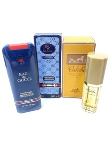 【中古】☆美品・保管品☆ 香水 HERMES エルメス Caleche カレーシュ/GUCCI グッチ EAU DE GUCCI オーデ グッチ ２本セット【7858.7859】