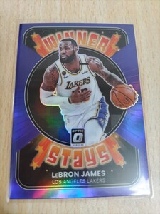 〇21-22 Donruss Optic Winner Stays Purple L.James レブロン 3