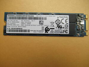 ★☆1円 ～スタート☆Sandisk SSD X400 M.2 2280 256GB 使用時間:4724H☆★