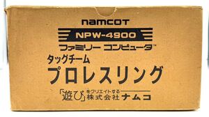 【新品未使用】超希少 任天堂 FC ファミコンソフト タッグチーム プロレスリング ナムコ 1カートン まとめ売り