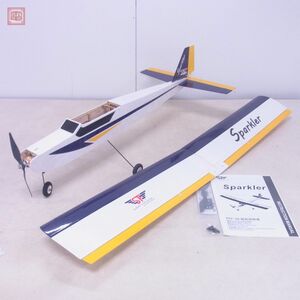 引取限定 SFモデル Sparkler RC 飛行機 モーター/サーボ 搭載 全長約90cm ウイングスパン約120cm ラジコン 動作未確認 現状品【HT