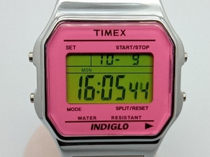 TIMEX INDIGLO 腕時計 TW2P65000 ピンク デジタル タイメックス