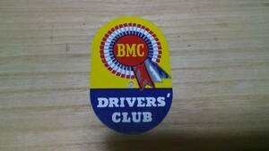 BMC 純正 ドライバーズクラブ DRIVERS’ CLUB カーバッジ 貴重 希少 レア 当時物 中古美品 イギリス製