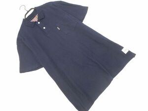 ネコポスOK Paul Smith ポールスミス LOUNGEWEAR ポロシャツ sizeL/紺 ■◆ ☆ egc3 メンズ