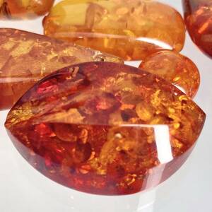 ◆天然本琥珀9点おまとめ200ct◆m ルース 裸石 宝石 ジュエリー jewelry アンバー こはく amber コハク