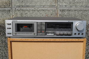 早4　昭和の名機　ONKYO　レコード用コンポーネントステレオ　カセットデッキ　Cassete Tape　Deck　TA-3X